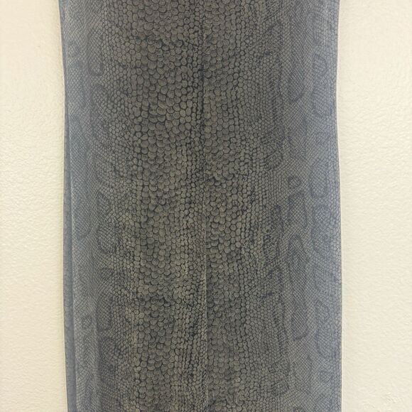 Vintage Carole Little Slinky Stretch Snake Print Sleeveless Maxi Dress Black S - Picture 11 of 13